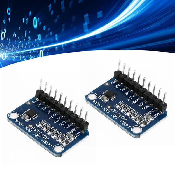 2-pack ADC 16-bit I2C ADC Dev Board Analog-Digital Converter Module för Arduino