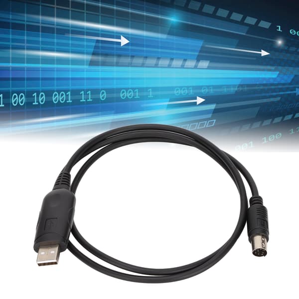 Skrivefrekvenskabel 8-bens Mini DIN-stik Stabilt USB-programmeringskabel til FT‑100D FT‑817 FT‑857 FT‑897 CT‑62