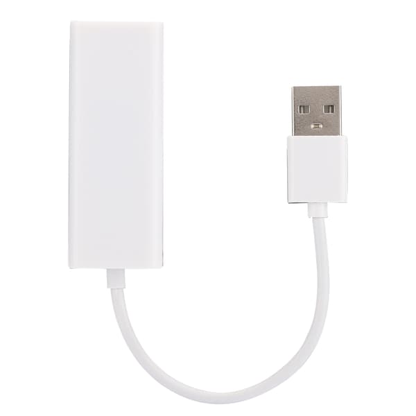 USB2.0 Ethernet-adapter RJ45 Vit ABS RTL8152B Chip Dator Extern Nätverkskort
