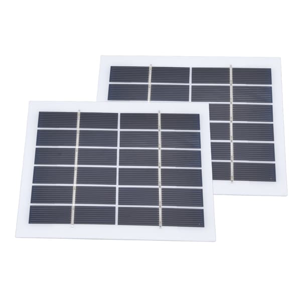 2-pack 2W 6V Mini Solpaneler, Högeffektiva Små Solceller för Hemmabelysningssystem