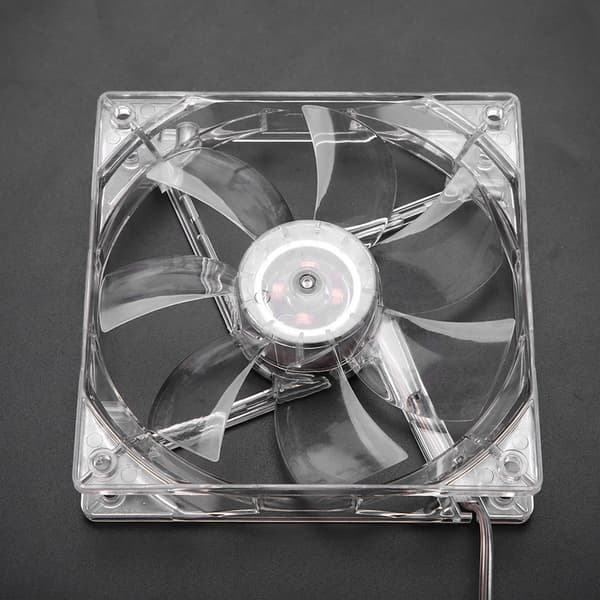 12 cm USB LED Gennemsigtig Farverig Lys Køleventilator PC Computer CPU Køleventilator