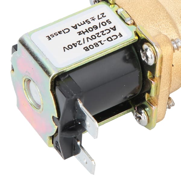 1/2\" NC elektrisk magnetventil i mässing, vatteninlopp DC 220V, 2-pack