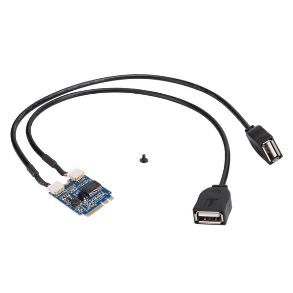 M.2 NGFF til USB Riser Card KEY A E til Dobbelt Port USB2.0 Interface Udvidelseskort Kabeladapter