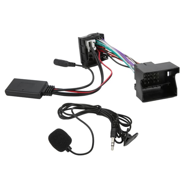 Bluetooth 5.0 AUX-in kabel bilstereo lydadapter erstatning for RCD310 RCD510 RNS510 med strømkabel