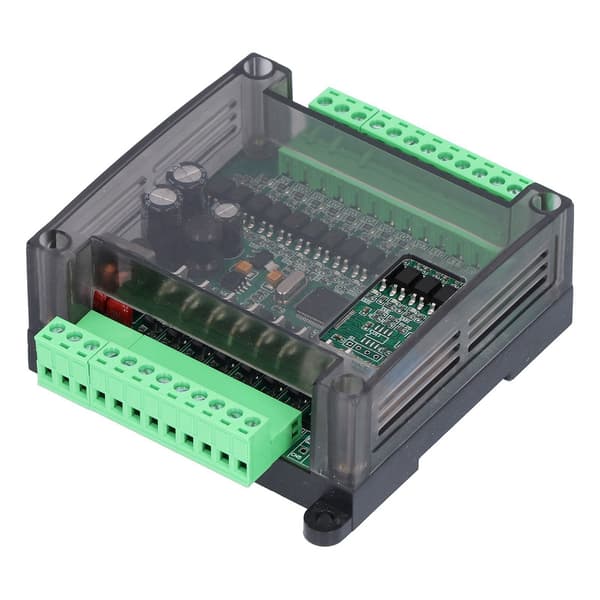 PLC-controller 2N20MT-modul med skal til industriel automatiseringskort