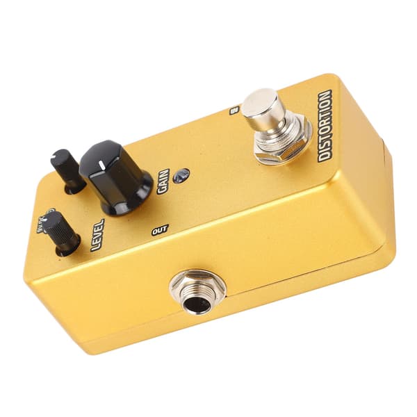 Elektrisk Guitar Effektpedal Enkelt Blok Mini Modulation Forstærker Simulation Pedal Gylden Distortion
