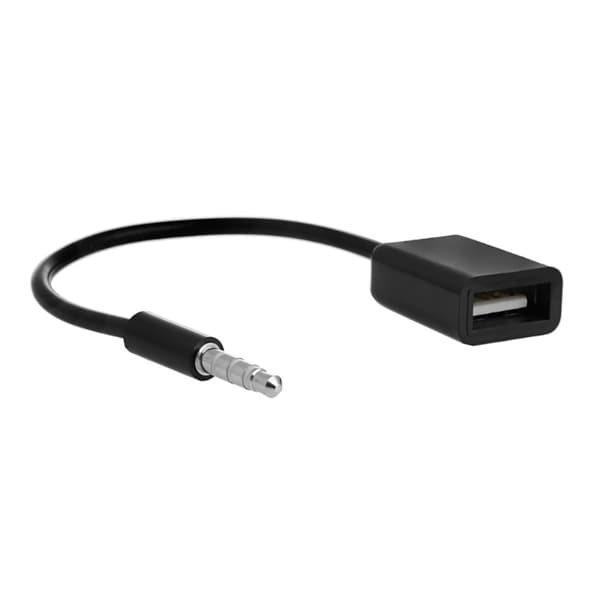 3,5 mm lydstik til USB 2.0 han til hun konverterkabel til bil MP3