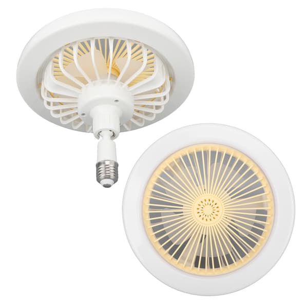 30W Lysventilator 9.8in Lille Aromaterapi Støjsvag Loftventilator Lys E27 LED Ventilatorlys 86‑265V