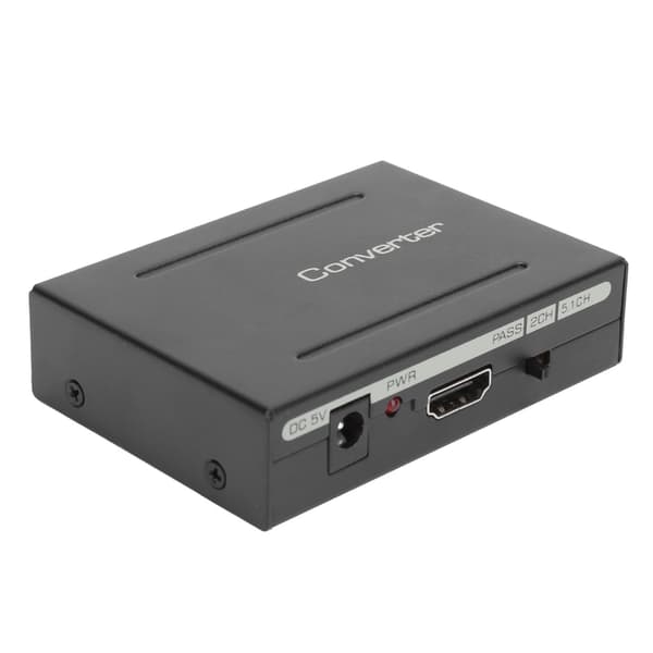 Audio Extractor Converter HighDefinition Multimedia Interface til AUDIO+ SPDIF+ R/L (Sort)