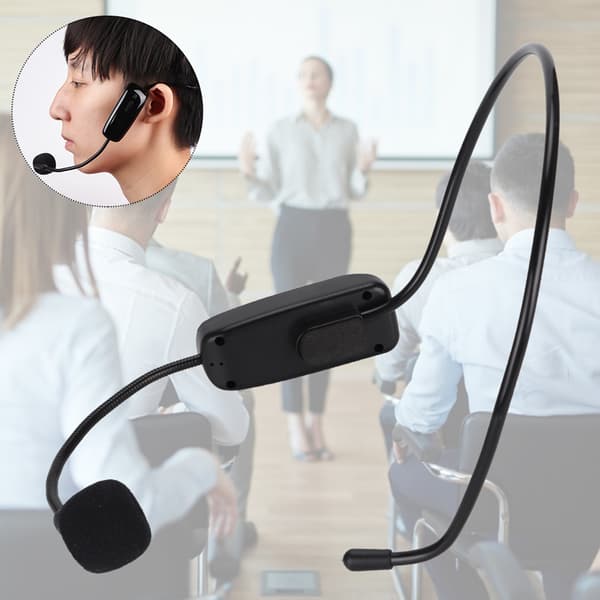 UHF Trådløst Mikrofon Headset Trådløs Mikrofon til Undervisning Møde Turistguide