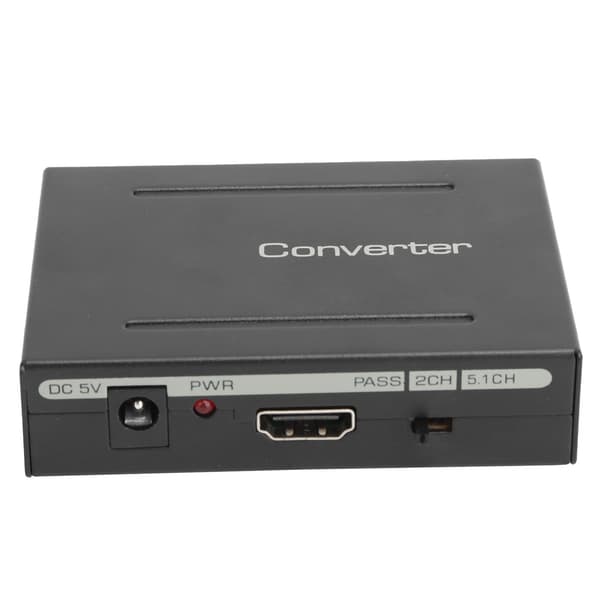 Audio Extractor Converter HighDefinition Multimedia Interface til AUDIO+ SPDIF+ R/L (Sort)