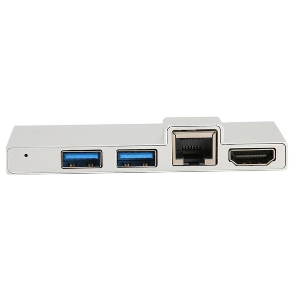 6 i 1 Dockingstation Tilbehør til udvidelsesdock i aluminiumslegering til Microsoft Pro 4/5/6