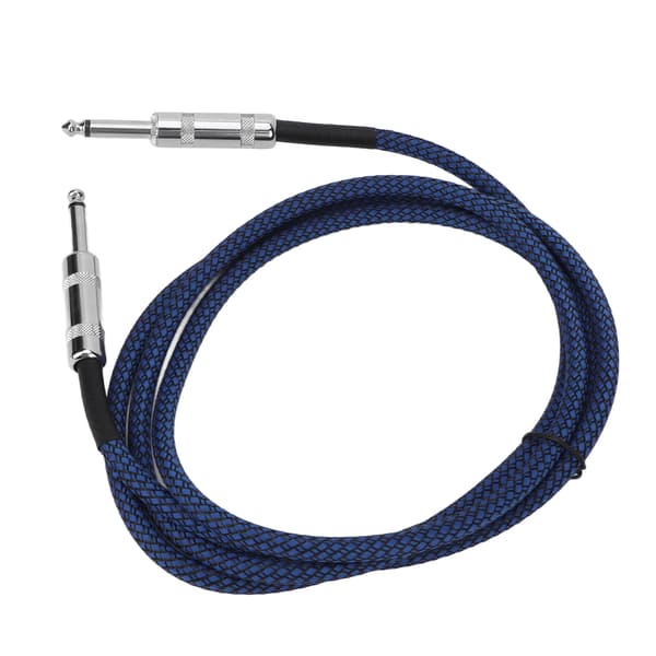 1/4 tums kabel gitarrkabel bas brusreducering flätskärmning 6,35 mm instrumentkabel för elgitarrförstärkare 3m/9.8ft