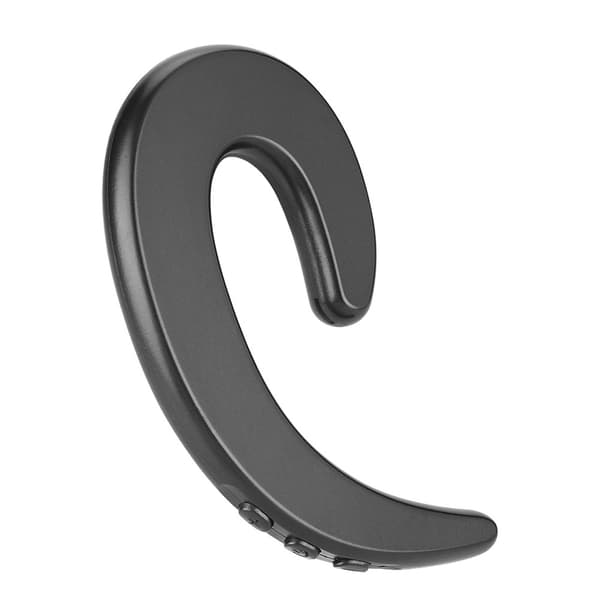Håndfri ørekrog Bluetooth-hovedtelefon Trådløs smertefri knogleledning øretelefonhoveder (sort)