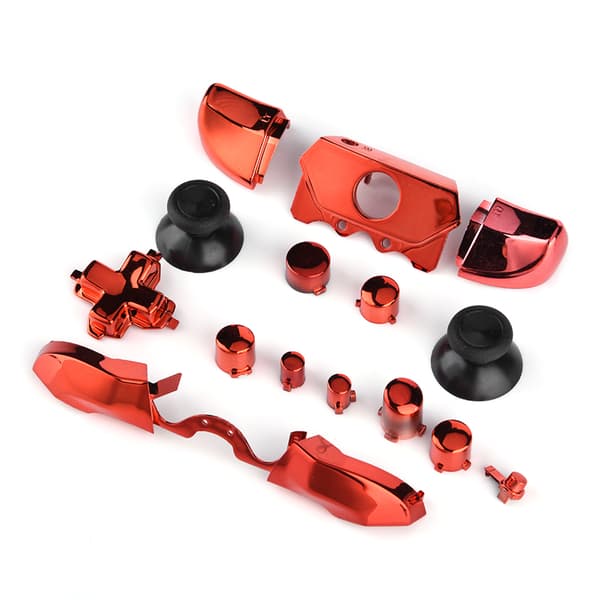 Fullständiga knappset Mod Ersättningsdel för Microsoft Xbox One Controller 3.5mm Jack (Röd)