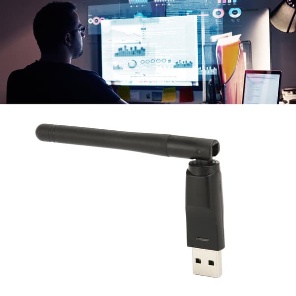 MT7601 USB WiFi-adapter 150 Mbps trådløs netværkskortadapter med integreret antenne til Windows stationær computer og bærbar computer