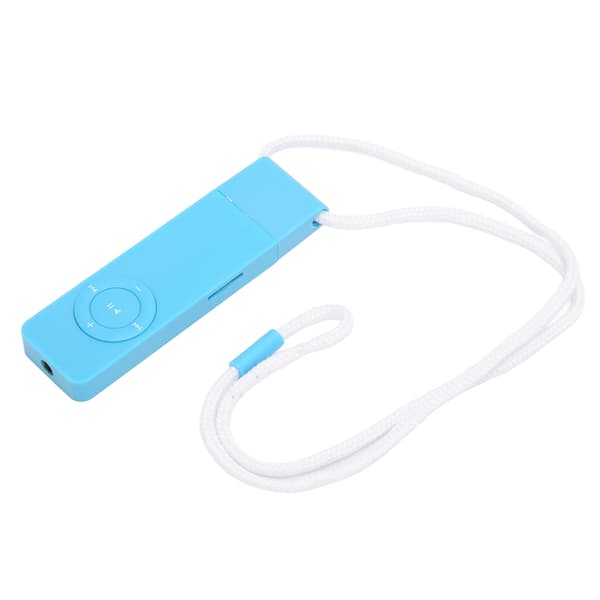 MP3-afspiller tabsfri lyd understøtter op til 64 GB mini-musikafspiller til studerende, løb, rejser, blå