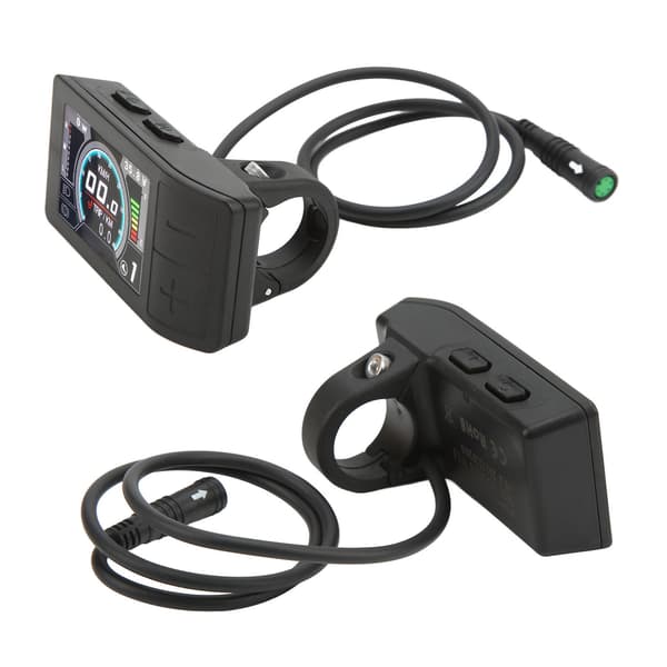 LCD Display ABS 500C Farveindikator Måler Kontrolpanel Elcykel Tilbehør til Bafang BBS01