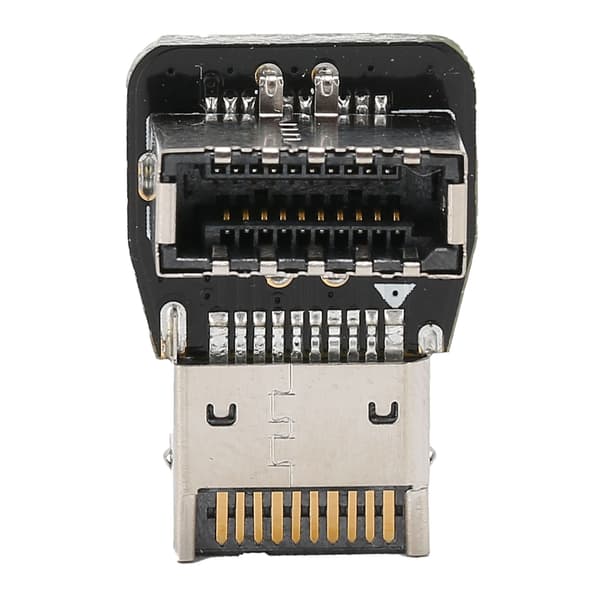 Frontpanel intern stik computer bundkort USB3.1 10G TYPE-E 90 graders vinkeladapter (PH74-B (10354))