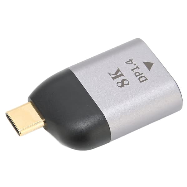 USB C–DisplayPort-sovitin 8K@60HZ USB C–DP1.4 Uros-Naaras-muunnin USB C -videolähtölaitteille