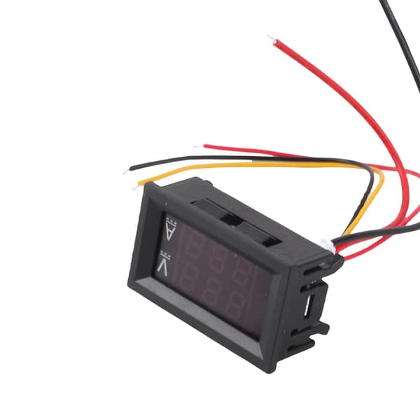 DC 0-100V 100A Digital Voltmeter Ammeter, Dobbelt LED-display, Spændings- og Strømtester Måler