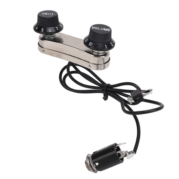 Fiolpickup Piezo Transducer Bridge Set med Tonvolymratt för fioldelar
