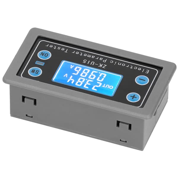 ZKU15 Spændingsstrømstestmåler LCD Digitalt Display Multifunktionel Volt Amperemeter