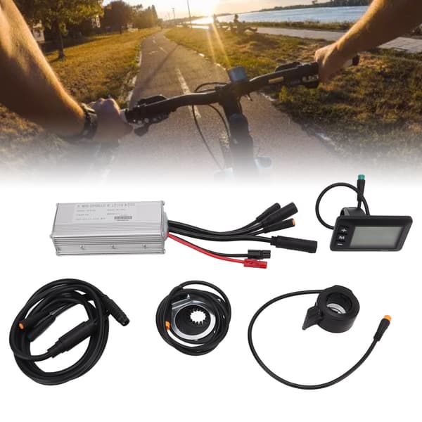 Elcykelmotorstyring 22A Elcykelmodifikationssæt med GD01-panel til 500W gearmotor