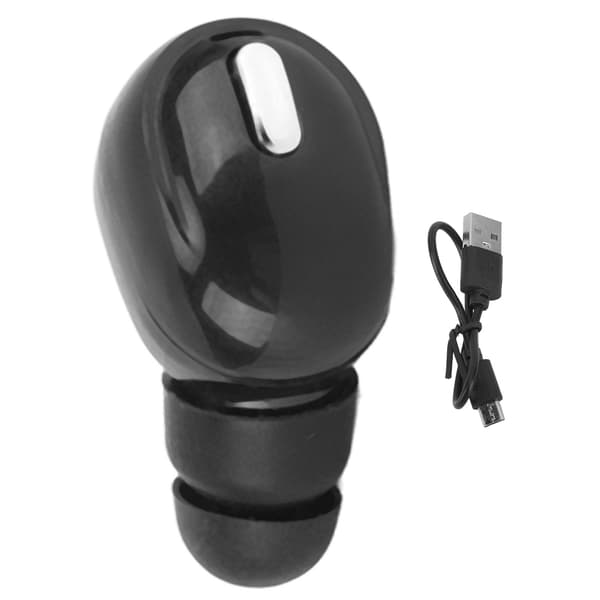 Enkelt Bluetooth Trådløs Øreprop Mini Usynlig Trådløs Bluetooth Hovedtelefon til Sport Arbejde Sort