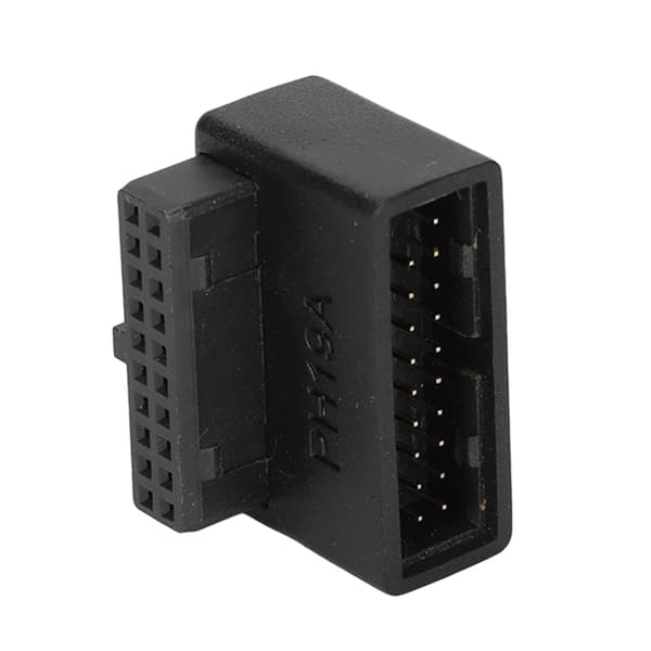 USB 3.0 90° adapter flerskiktskretskort enkel installation 19/20-stifts strömadapter PH19A