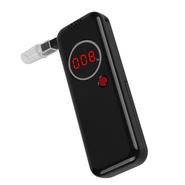 Rød LCD Mini Digital Baggrundsbelyst Alkohol Alkometer Professionel Politi Alkohol Åndedrætsdetektor