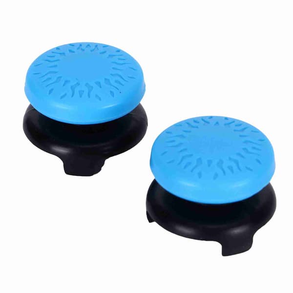 2 stk. Thumbstick Blødt Silikone Cover Greb Stick Joystick Controller Gamepad Tastaturhætte til PS5 Blå