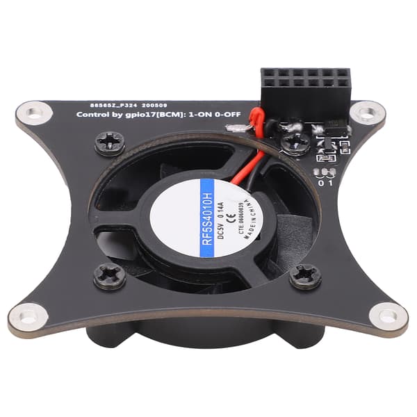 Stille PWM-køleventilator til Raspberry Pi, printplade-køleplade, hastighedsjusterbart pc-tilbehør