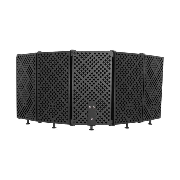 Mikrofonisoleringsskärm Vikbar Mikrofonsljudabsorberande Skumreflektor för Studio