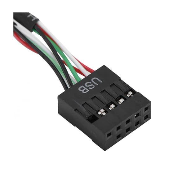 9PIn 19PIN till 2 * USB3.0 + 4 * USB2.0 6 Gränssnitt Metall Frontpanel USB-hubb
