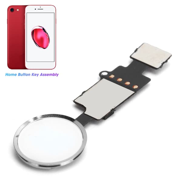 Hemknapp Huvudnyckel Flexkabelmodul Ersättning för iPhone 7/7 Plus/8/8 Plus Silver