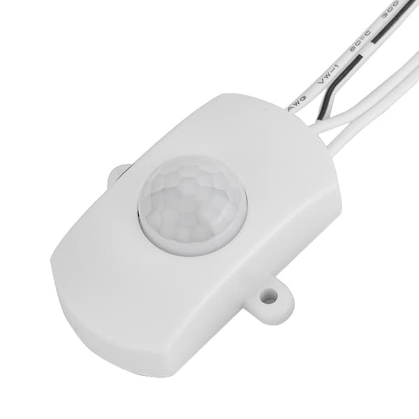 5A DC 6‑24V Mini PIR Infrarød Bevægelsessensor Detektor Switch LED Strip Automatisk Switch Hvid