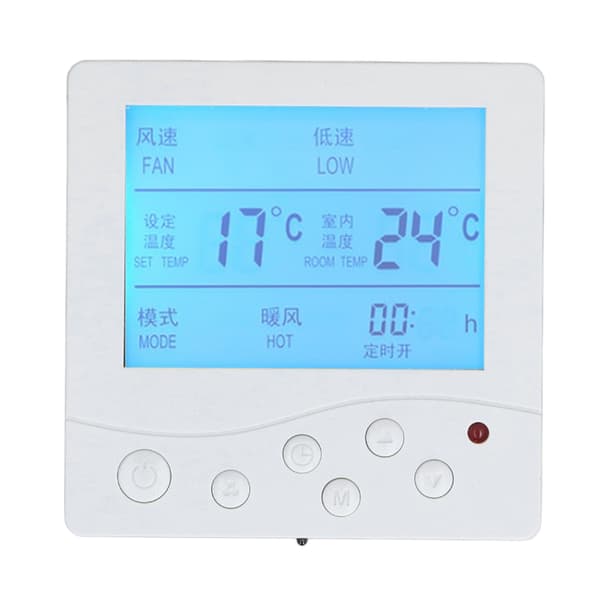 Smart LCD-termostat för hemmet 220V Pålitlig Anti-interferens Central Luftkonditioneringsregulator