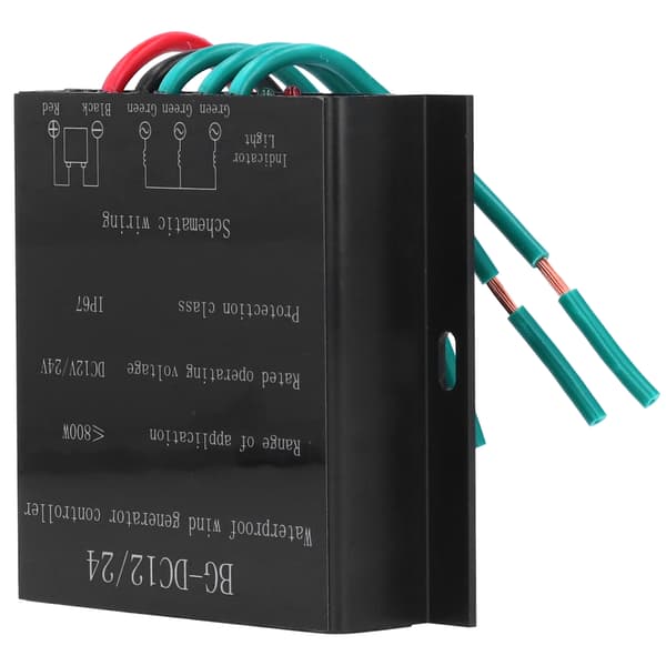 12V/24V 800W Vindladeregulator FO8 til Turbingenerator, Sort