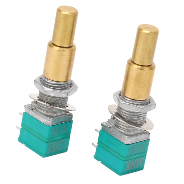 2 STK Guitar Potentiometer Dobbelt Nøjagtighed Messing Aksel Drejepotentiometer Erstatning