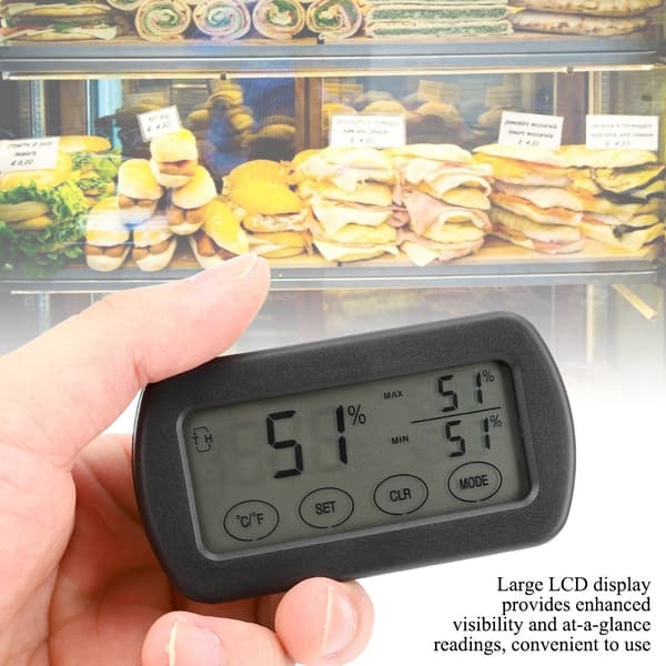 LCD Touch Hygrotermograf Termometer Hygrometer Elektronisk Indendørs Temperatur Fugtighedsmåler Termometer Detektor