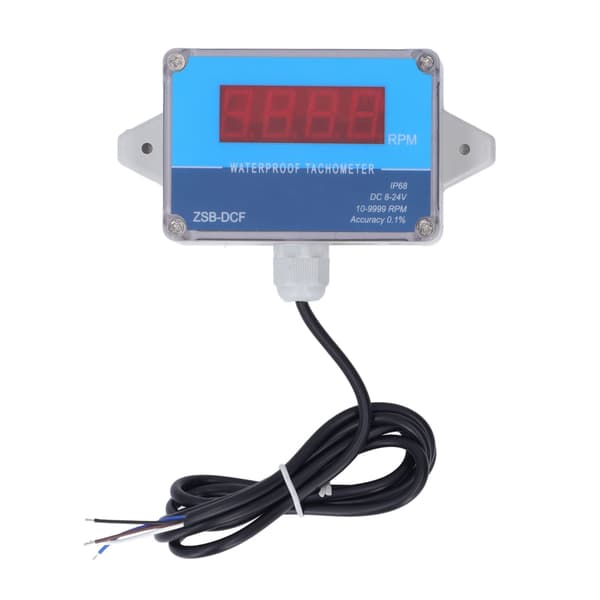 Motortachometer Hastighetsmätare Sensor IP68 Vattentät LED Digital Display DC 8V-24V