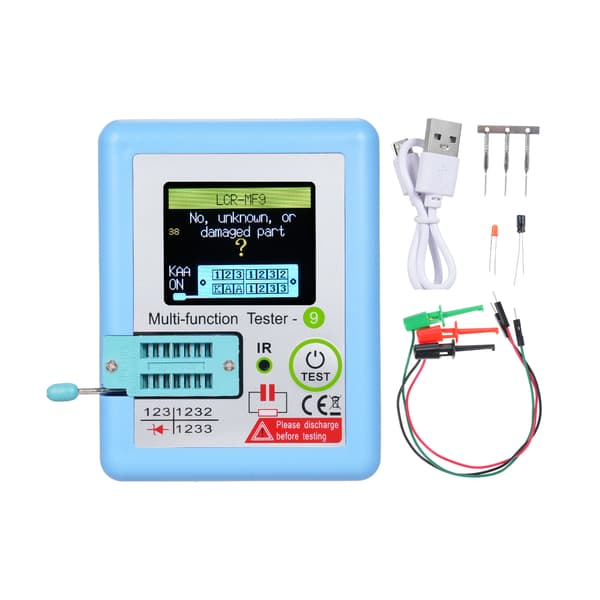 LCR-MF9 1.8\" TFT-skærm Multimeter Transistor- og Diodetester, MOSFET NPN PNP Triac Kondensator Modstandstester