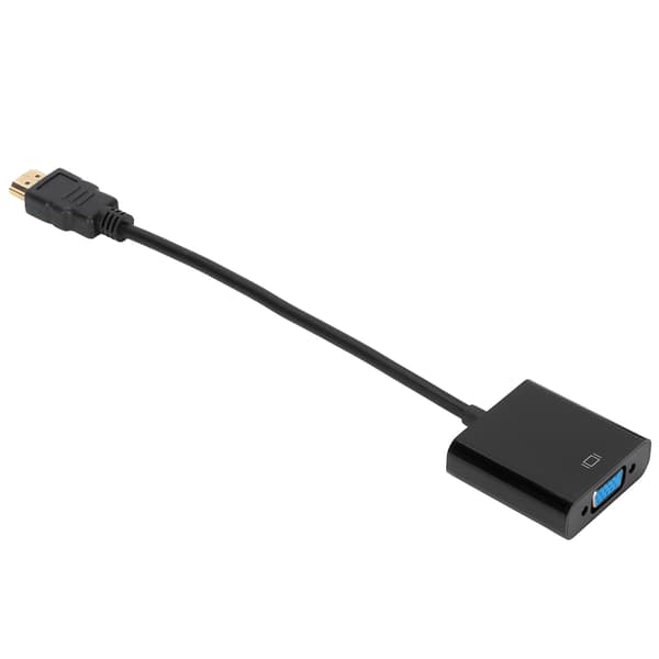 High-Definition Multimedia Interface till VGA-adapter 1080P HD Bärbar ABS-omvandlare