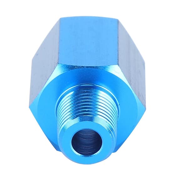 Aluminium NPT Reducer Bøsning M12 til 1/8 Trykmåler Adapter Fitting Eksplosionssikker