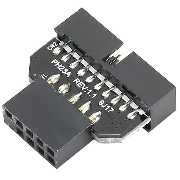 PH23A Moderkort USB 2.0 9Pin till USB 3.0 19P Plugin-kontaktadapter (PH23A)