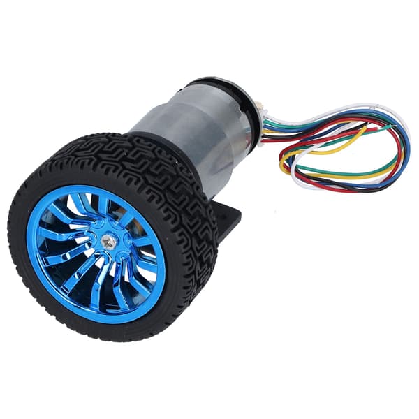 Encoder Motorsats Kit 6mm Axel med Monteringsfäste för Smart Bil Robot DIY DC6V JGB37‑52012RPM