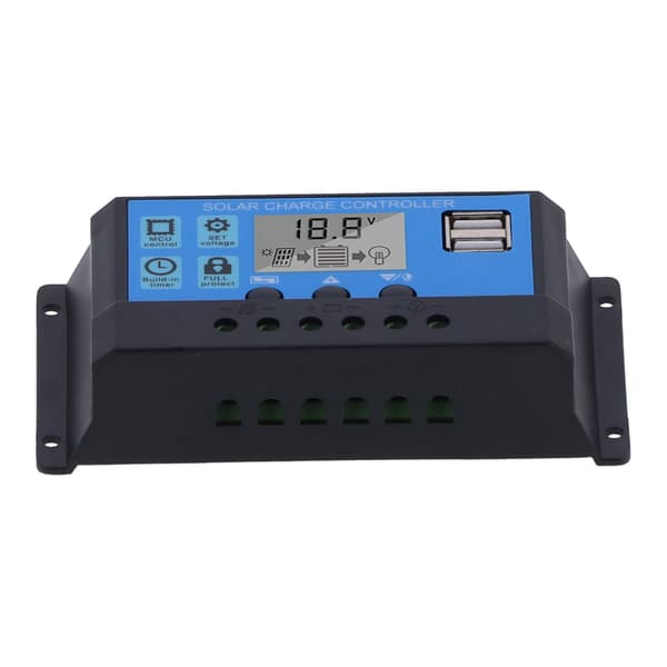 10A 12V 24V 2-vägs MOS Solar laddningsregulator Solpanelregulator PWM 3-stegs batteriregulator