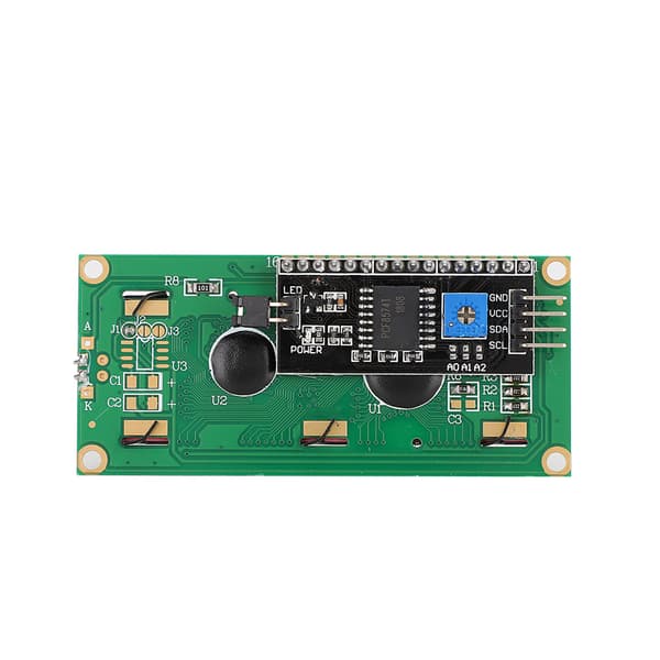 LCD-moduuli 1602 LCD-näyttö sovitinkortilla IIC/I2C/liitäntä sininen näyttö