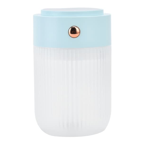 250 ml Mini luftfugter USB-drevet farverig lampe luftfugter til bil, kontor, stue - blå